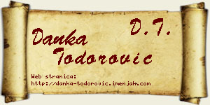 Danka Todorović vizit kartica
